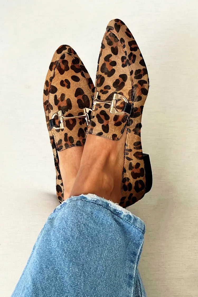 Gia - Elegante Leoparden Mokassins