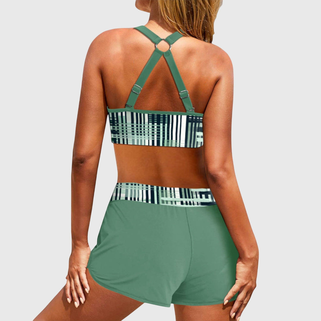 Janelle | Hochgeschnittenes Rib-Bikini
