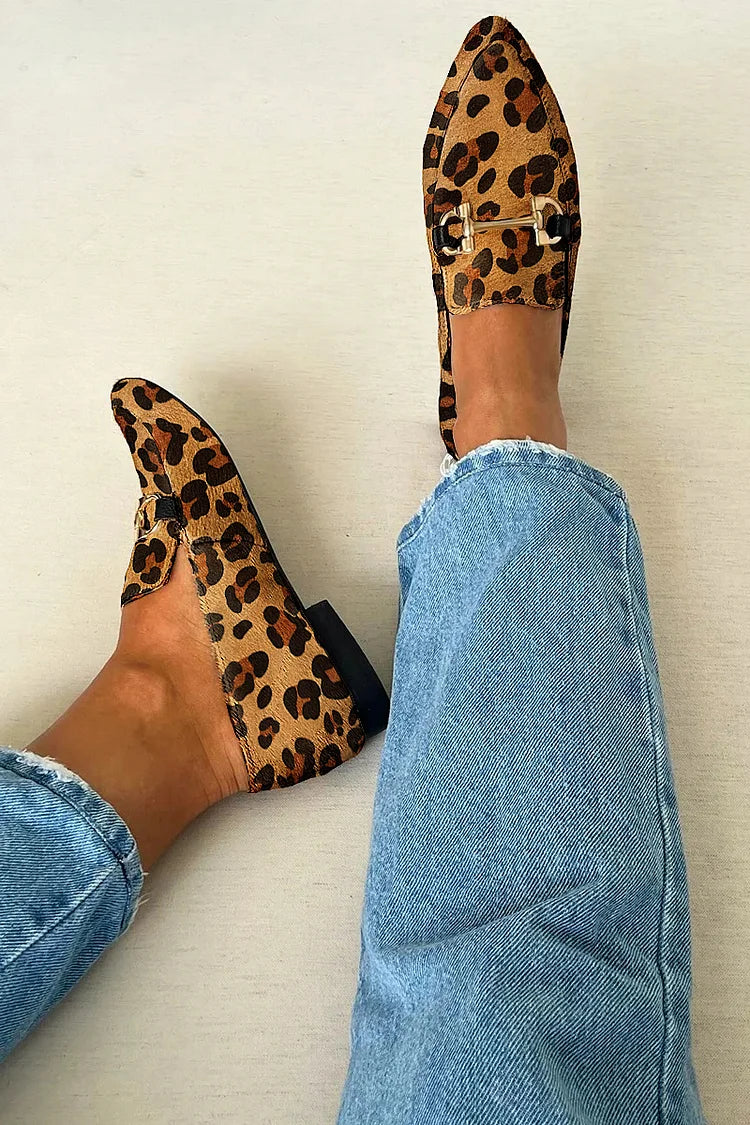 Gia - Elegante Leoparden Mokassins