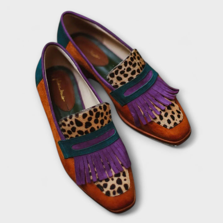 Fallon™ | Leoparden Mokassin Braun