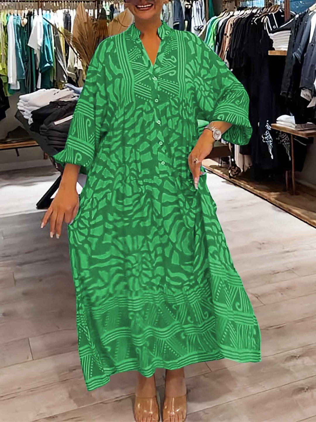 Carmilla - Vibrierende Gedruckte Kleid