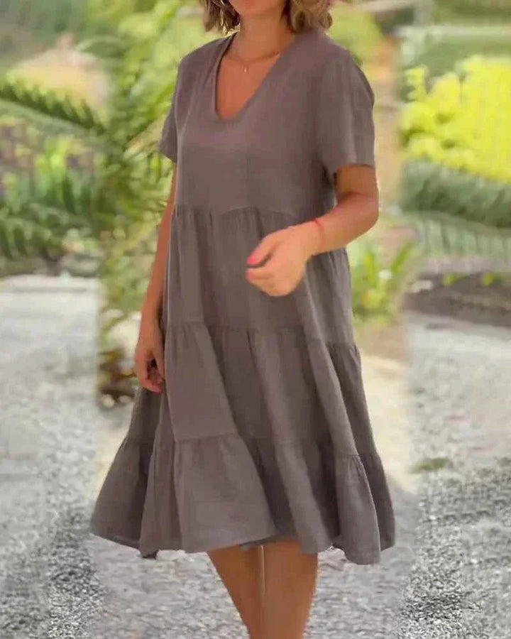 Bexley - Lässiges Sommerkleid mit V-Ausschnitt