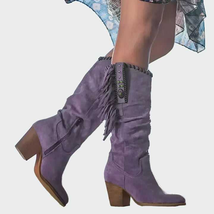 Bequeme Leder-Ankle Boots