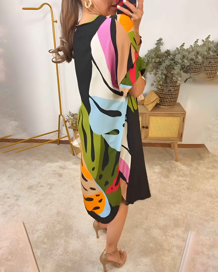 Rianna - Kleid mit Abstract Print