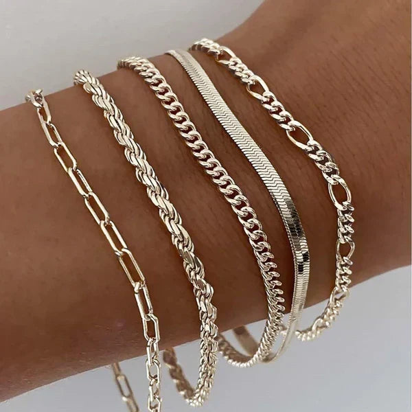 Karla | Fünfteiliges Armband-Set