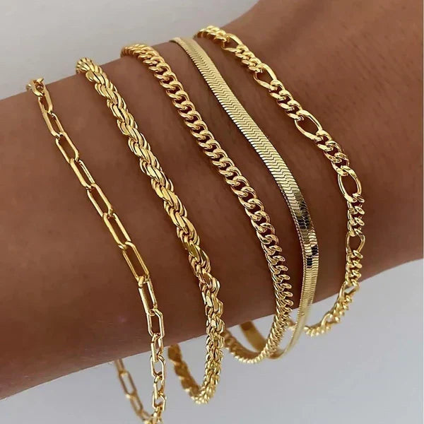 Karla | Fünfteiliges Armband-Set