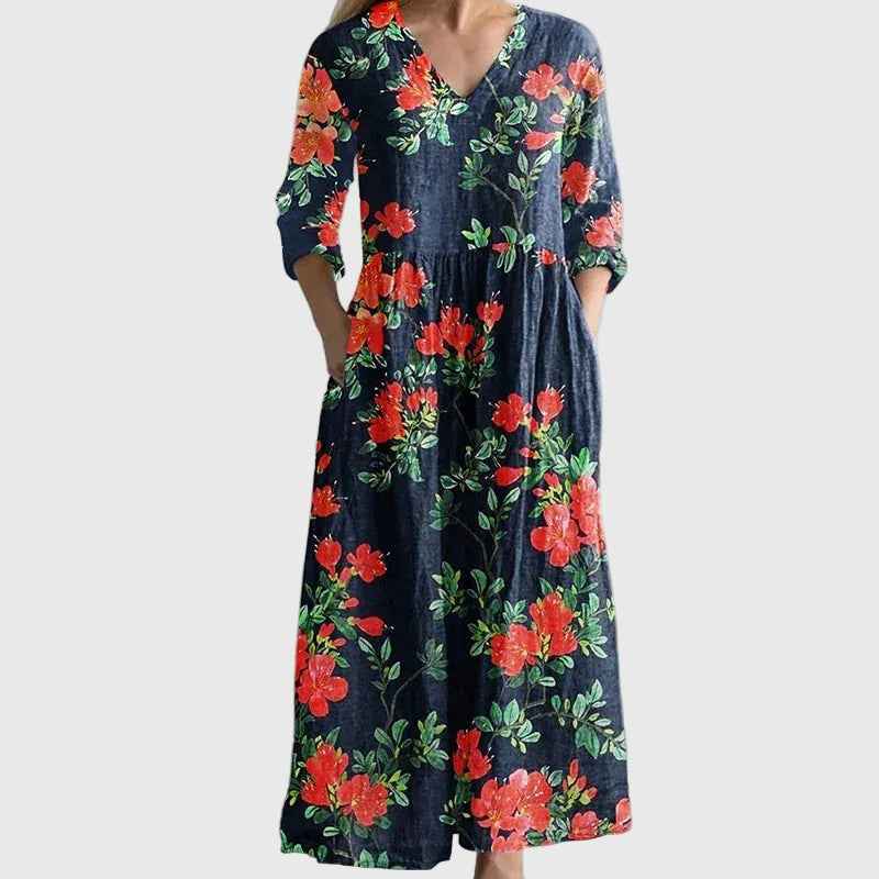 Säule | Maxi Kleid Elegante Bewegung