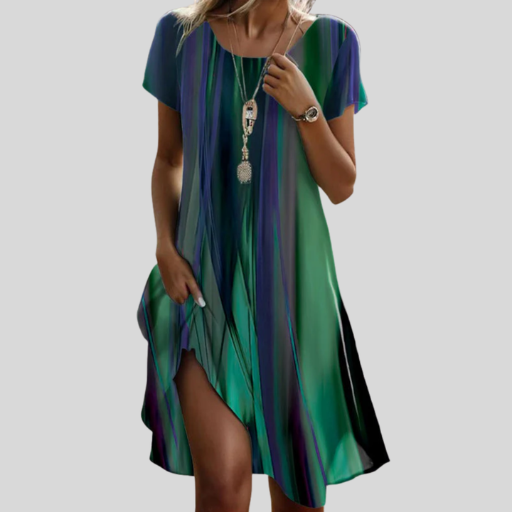 Genna - Gradient Boho Casual Kleid