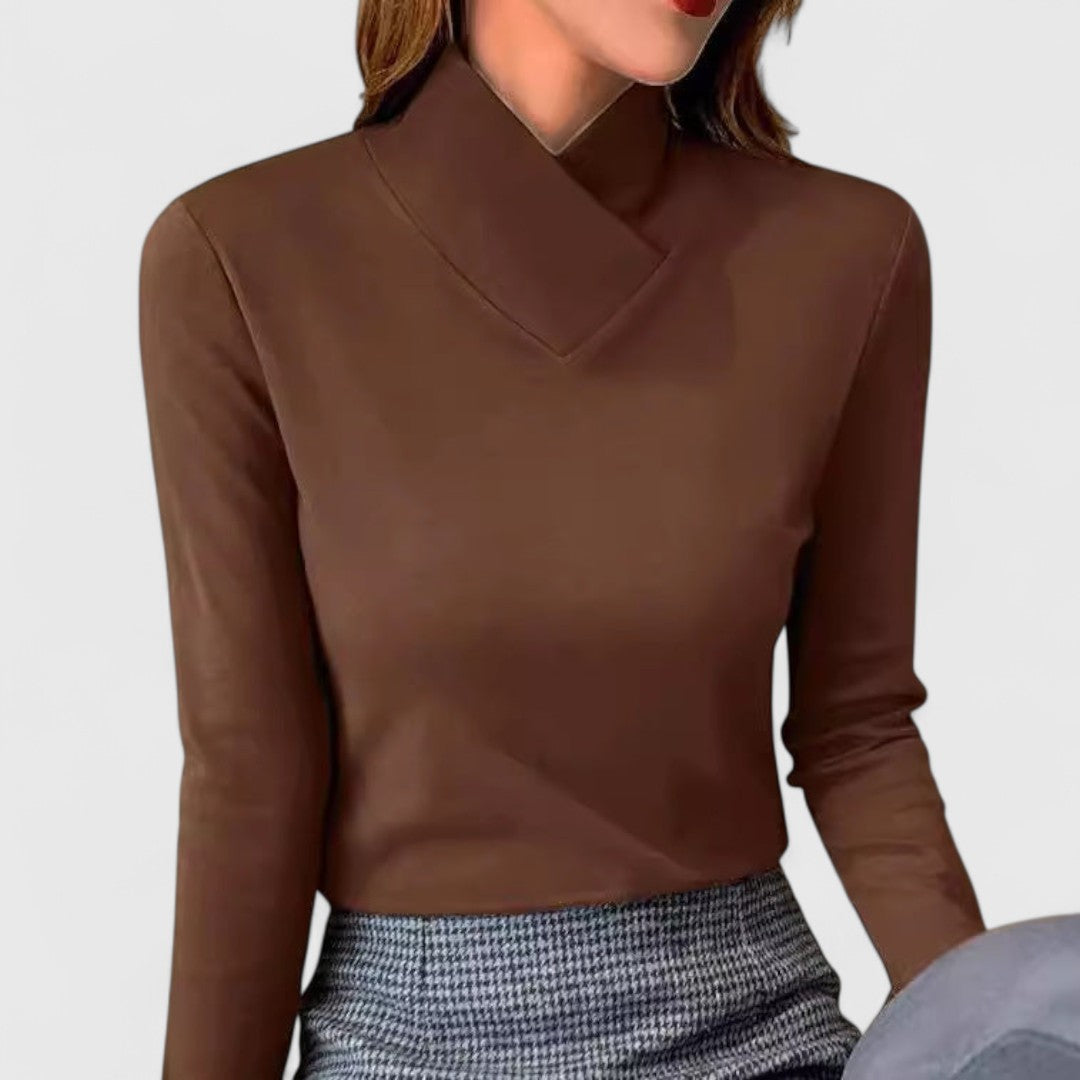 Clair | Stilvoller Pullover mit Hohem Kragen