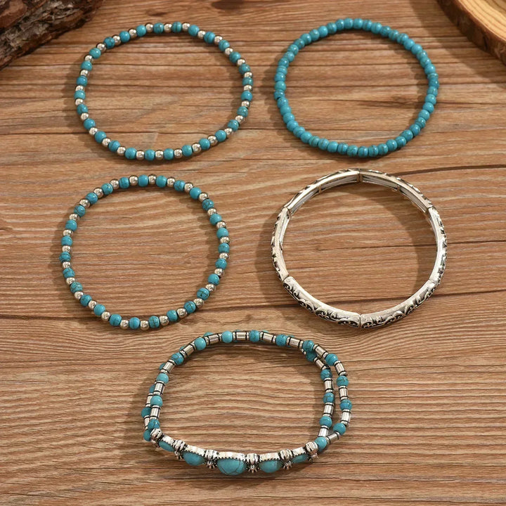Imke | Türkises Armband-Set