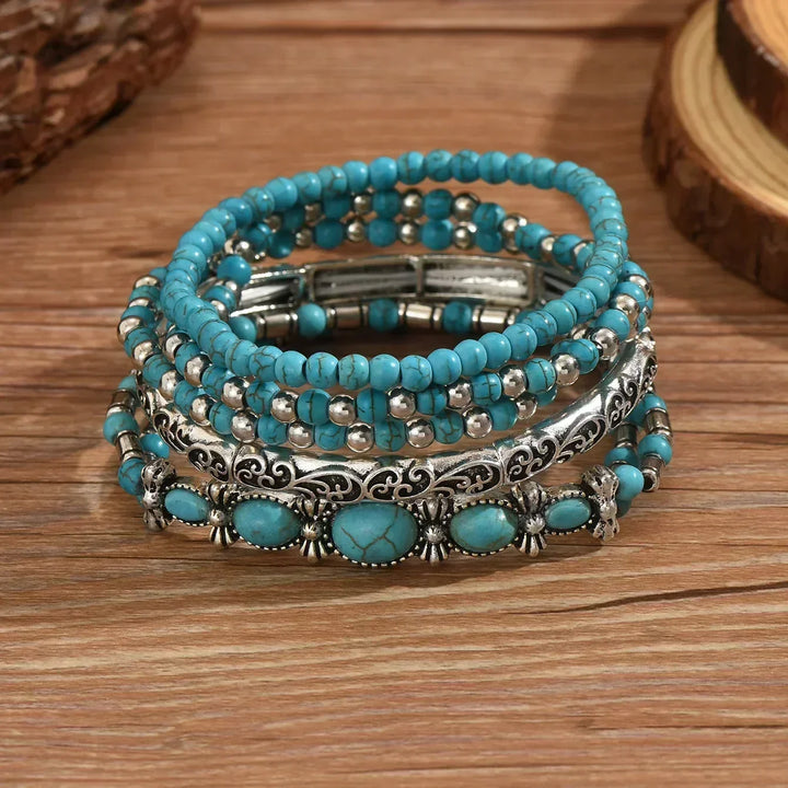 Imke | Türkises Armband-Set