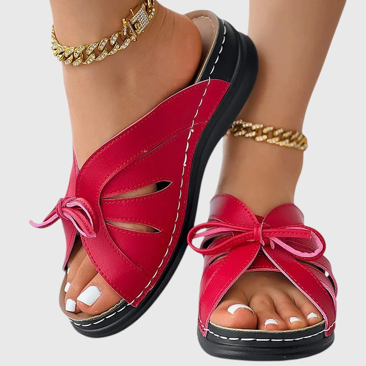 Darcy - Schicke Slip-On Sandalen mit Schleife