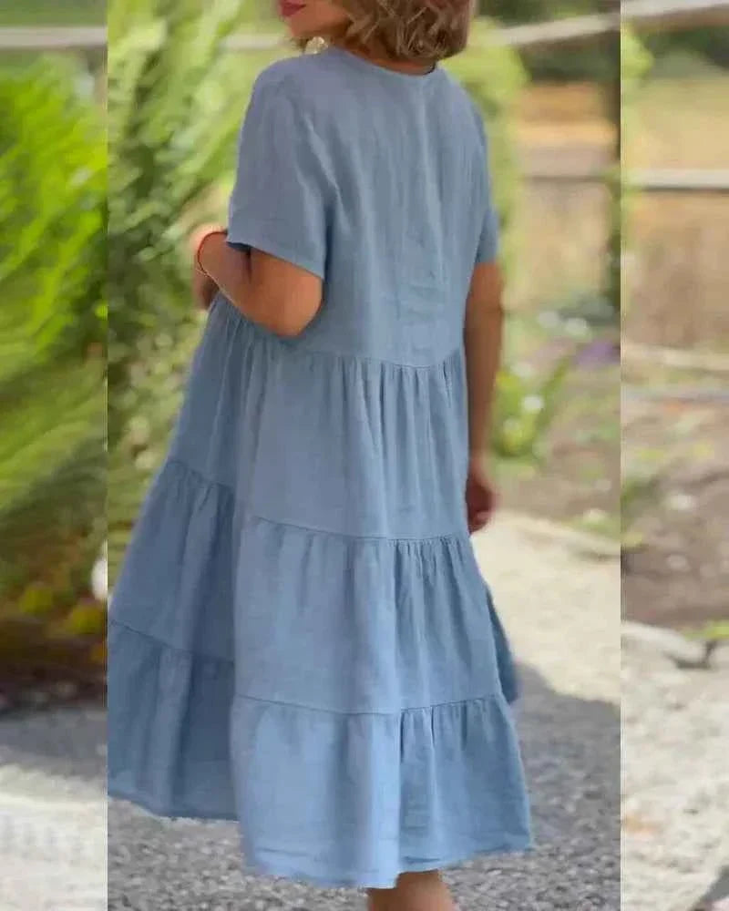 Bexley - Lässiges Sommerkleid mit V-Ausschnitt