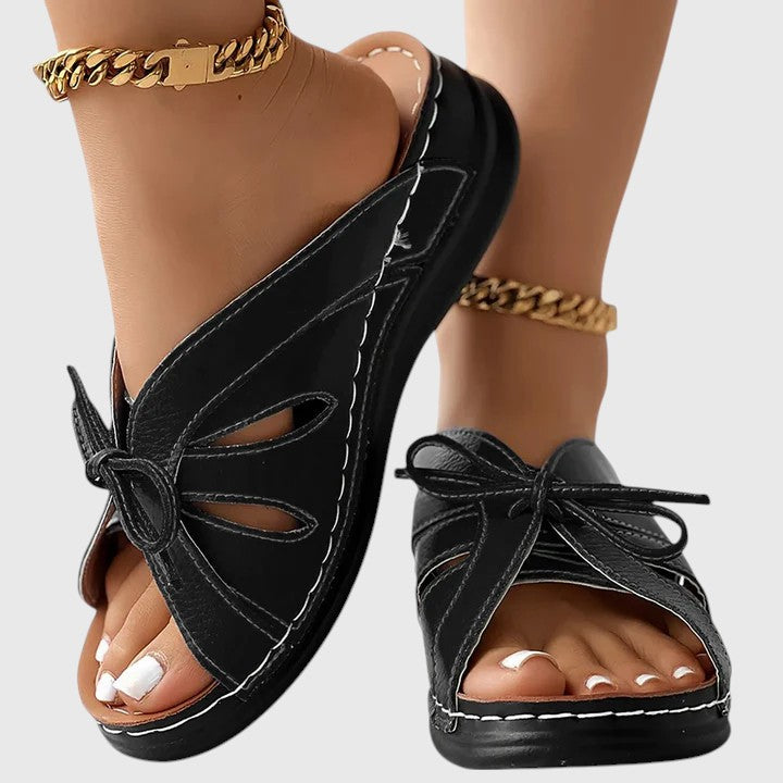Darcy - Schicke Slip-On Sandalen mit Schleife