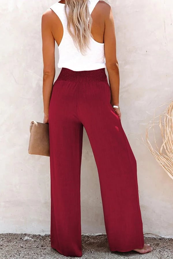 Riana - Hohe Taille Relaxed Hose