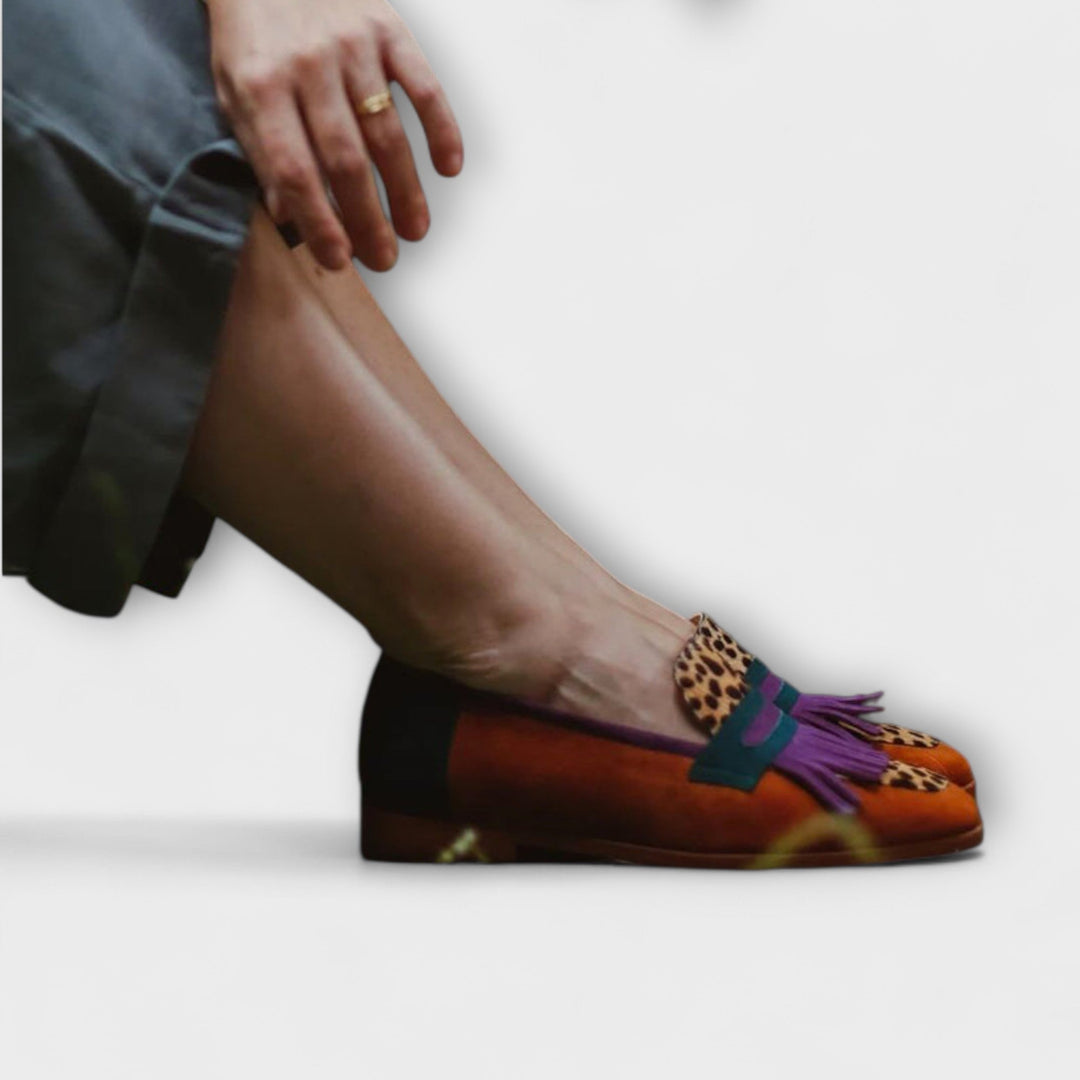 Fallon™ | Leoparden Mokassin Braun