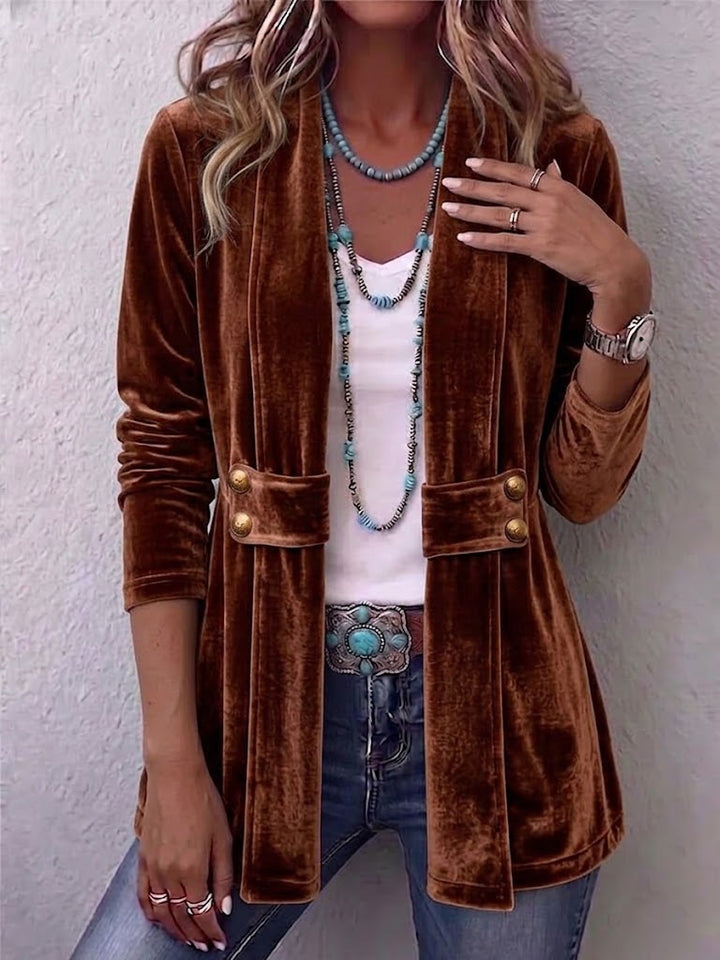 Katrin™ | Offene Blazer mit Glanz