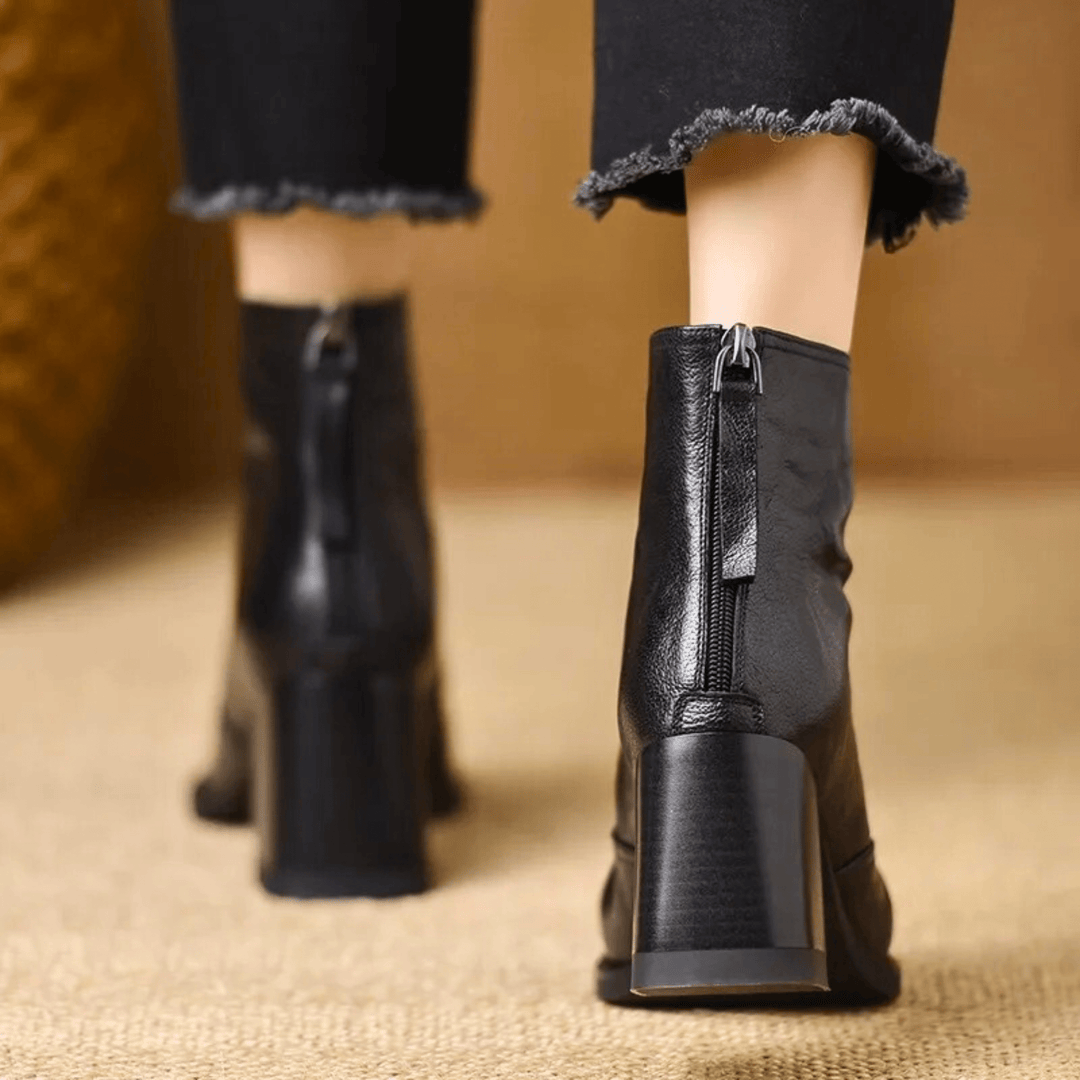 Claudia | Luxe Stiefeletten mit mittelhohem Absatz